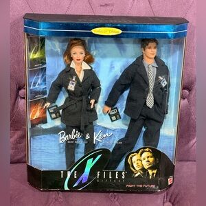 NEW BARBIE & KEN 1998 THE X FILES GIFTSET FIGHT THE FUTURE NRFB Mattel 19630 HTF